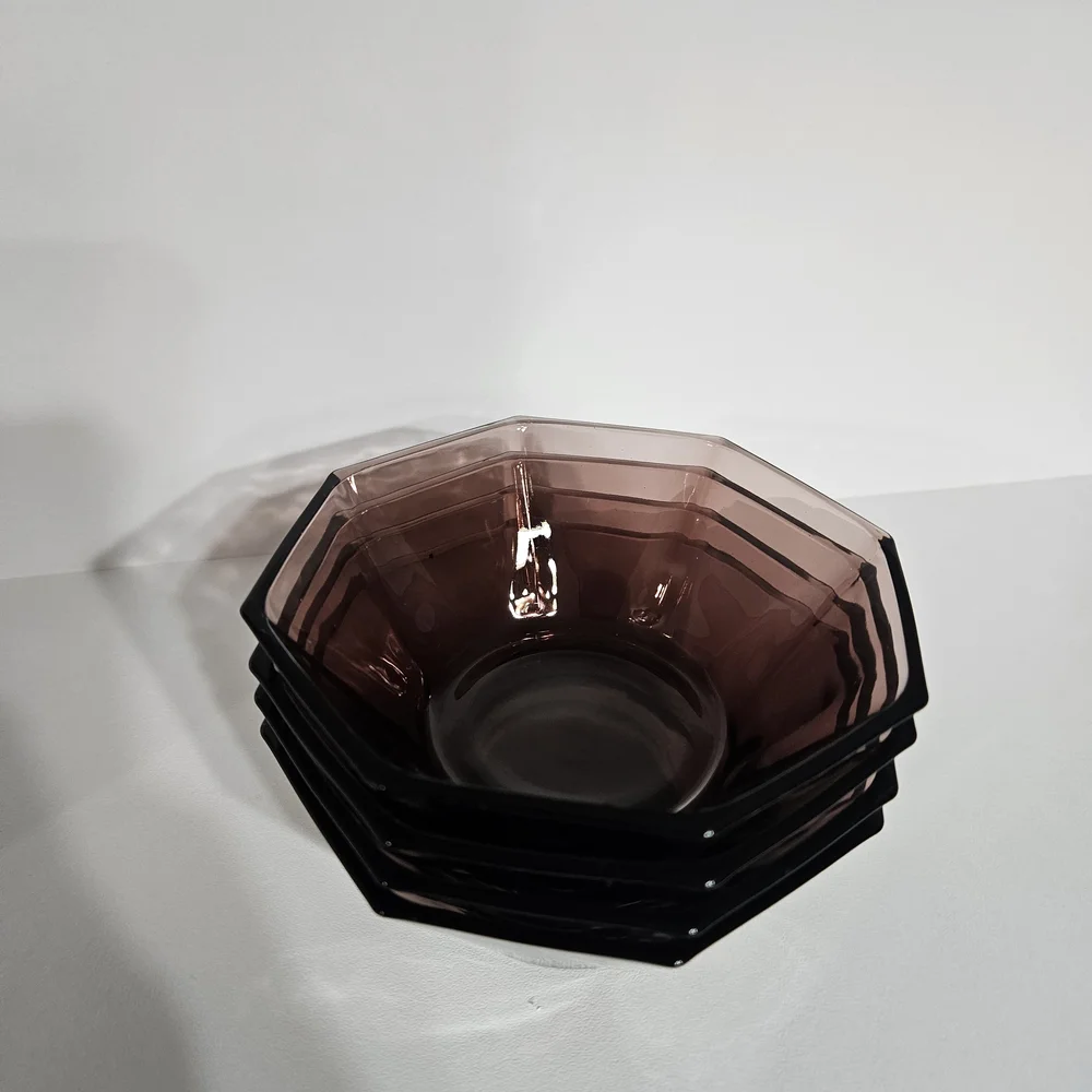 Hazel‎ Atlas Amethyst Serving Bowls - Set of 4
